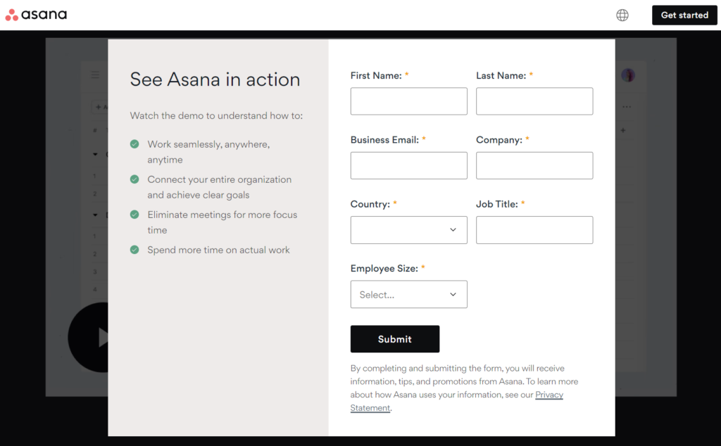 asana's user demos