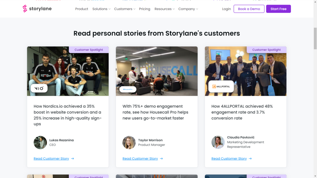 storylane b2b customer stories